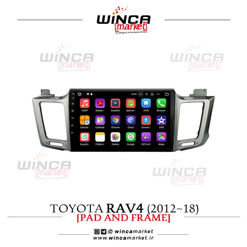 مانیتور تویوتا راوفور Rav4 فابریک اندروید سری 132