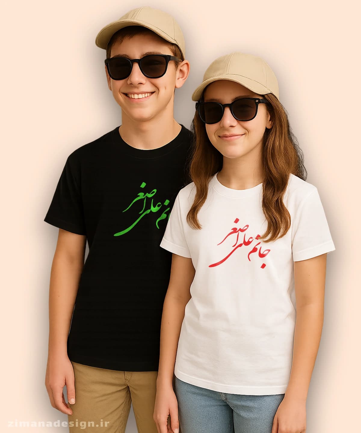 تیشرت بچگانه مذهبی طرح جانم علی اصغر کد 546 — تصویر ۲
