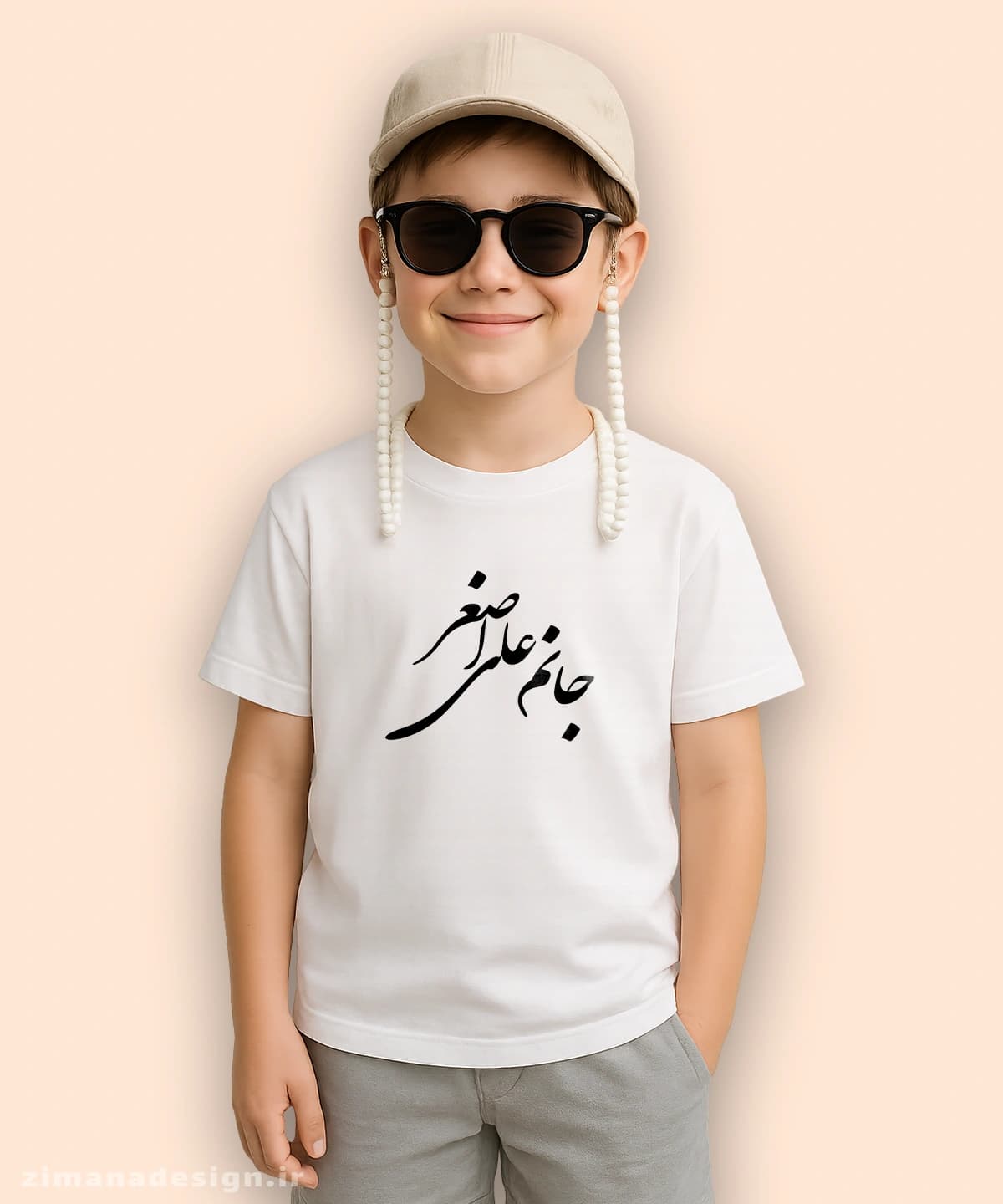 تیشرت بچگانه مذهبی طرح جانم علی اصغر کد 546