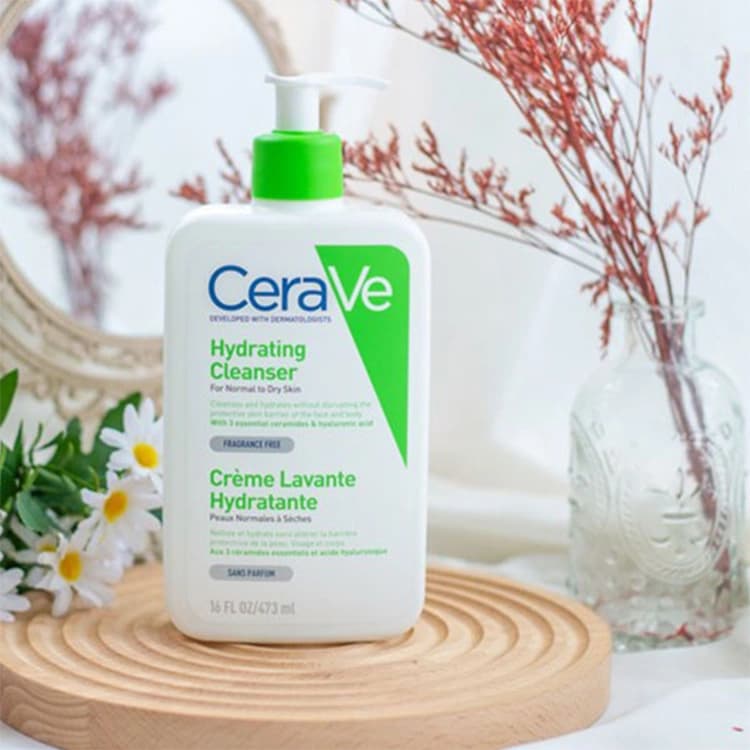 کرم شوینده صورت CeraVe مدل Hydrating Cleanser حجم 473 میلی لیتر — تصویر ۲