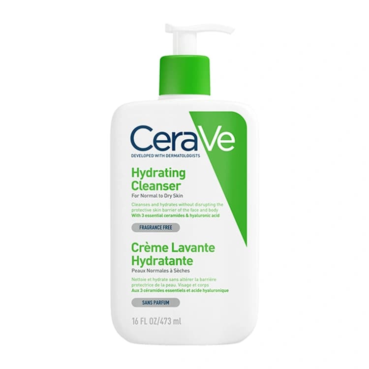 کرم شوینده صورت CeraVe مدل Hydrating Cleanser حجم 473 میلی لیتر