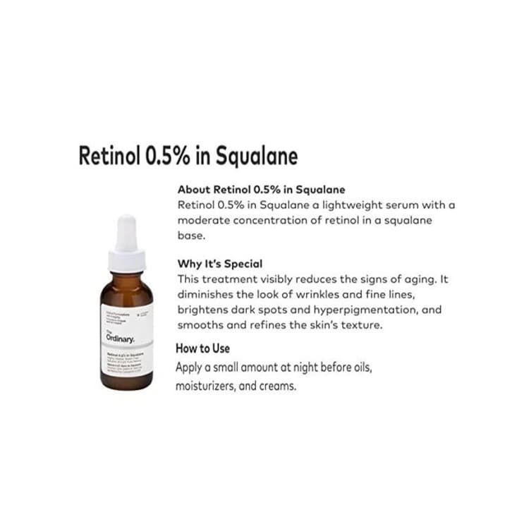 سرم ضد چروک The Ordinary مدل Retinol 0.5% حجم 30 میلی لیتر — تصویر ۶