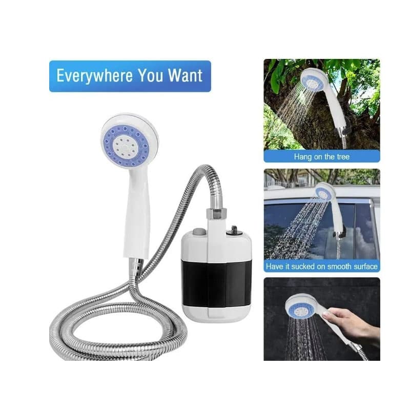 دوش و کارواش شارژی سیار مسافرتی Portable OUtdoor Shower مدل KE-801 + (گارانتی طلایی) — تصویر ۸