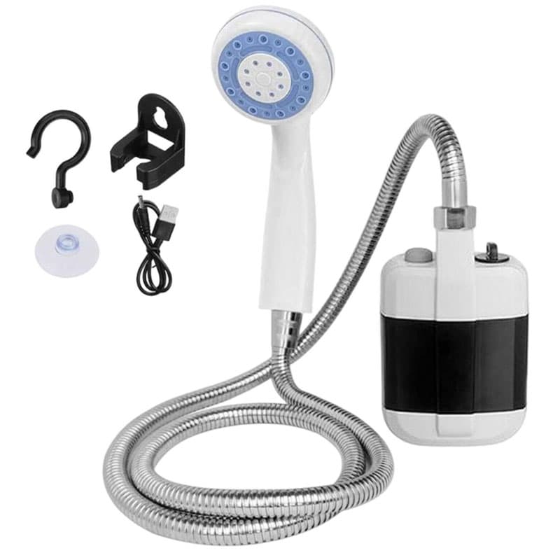 دوش و کارواش شارژی سیار مسافرتی Portable OUtdoor Shower مدل KE-801 + (گارانتی طلایی) — تصویر ۴