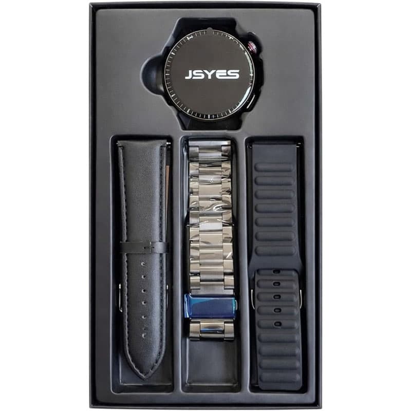 ساعت هوشمند JSYES اورجینال مدل MS19 صفحه 1.43inch HD(دارای 3 عدد بند) + گارانتی طلایی — تصویر ۴