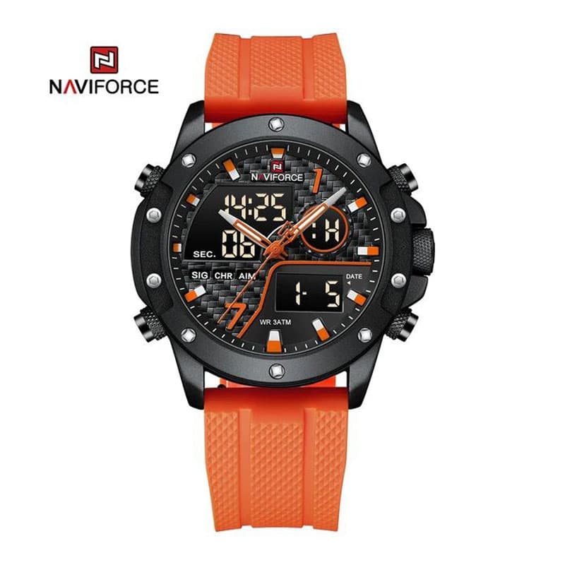 ساعت مچی اورجینال نیوی فورس دو زمانه مدل Naviforce NF9221 (دو موتوره)