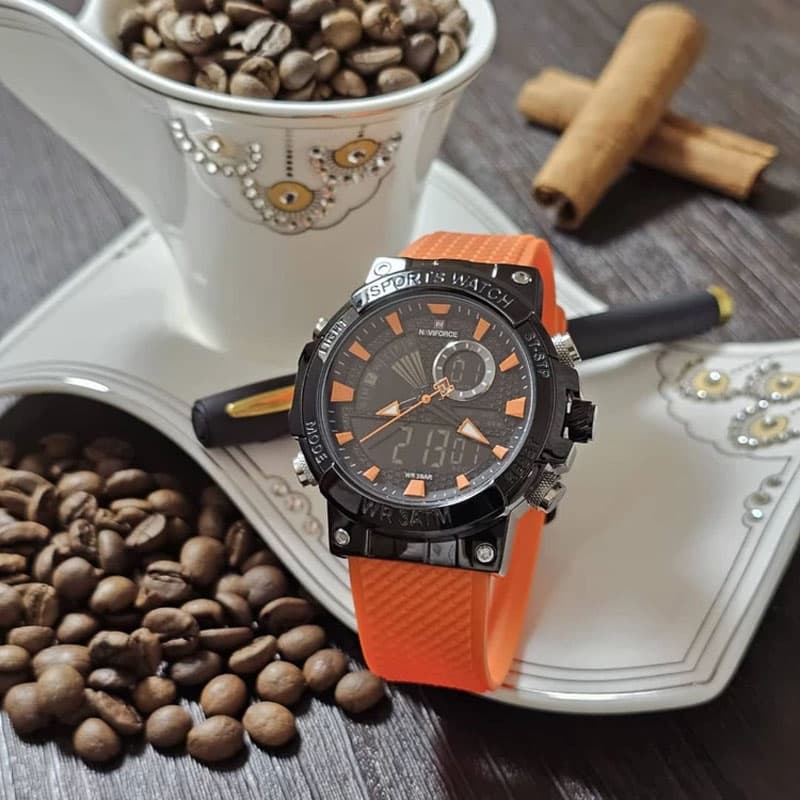 ساعت مچی اورجینال نیوی فورس دو زمانه مدل Naviforce NF9221 (دو موتوره) — تصویر ۳