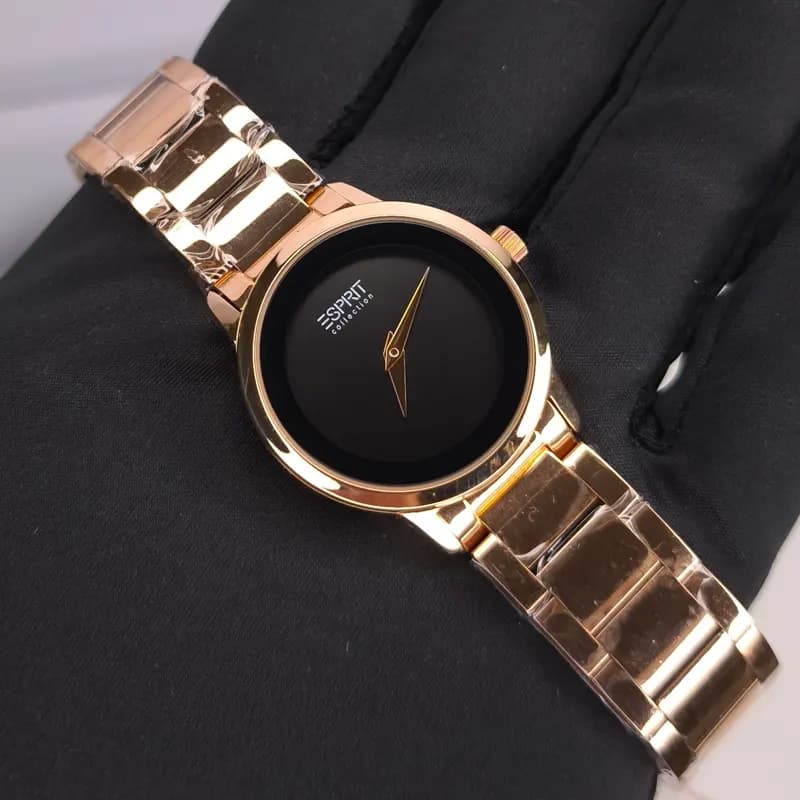 ساعت مچی ست اسپریت موتور ژاپن رزگلد مشکی مدل 5054G — تصویر ۵