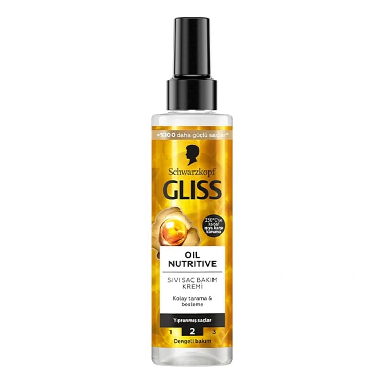 اسپری مو GLISS مدل Oil Nutritive حجم 200 میلی لیتر