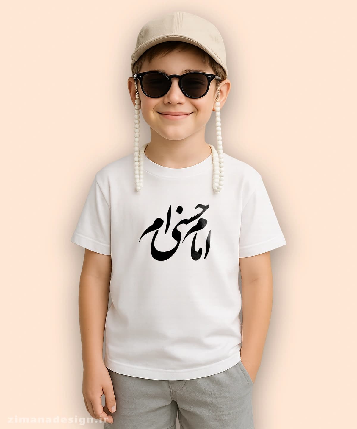 تیشرت بچگانه مذهبی طرح امام حسنی ام کد 743