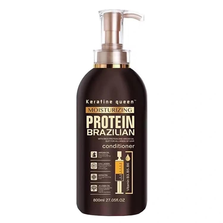 شامپو Keratine Queen مدل Protein Brazilian حجم 800 میلی لیتر