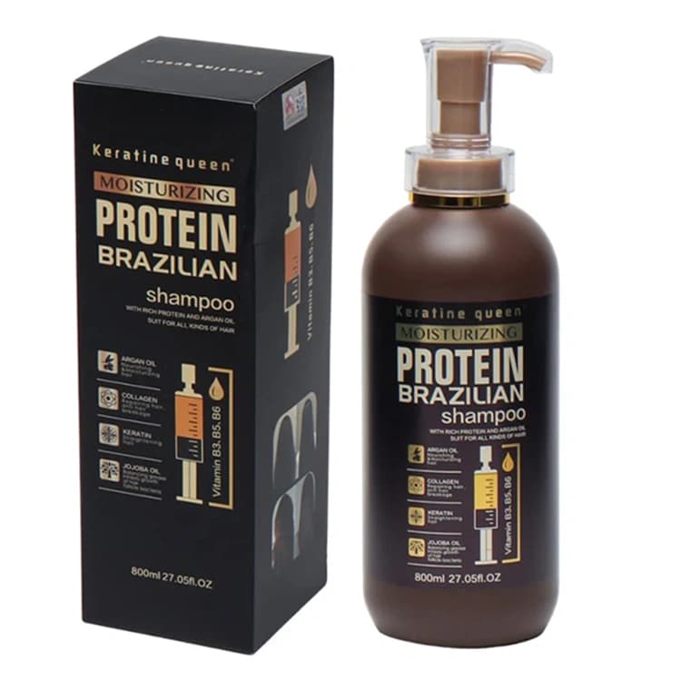 شامپو Keratine Queen مدل Protein Brazilian حجم 800 میلی لیتر — تصویر ۲