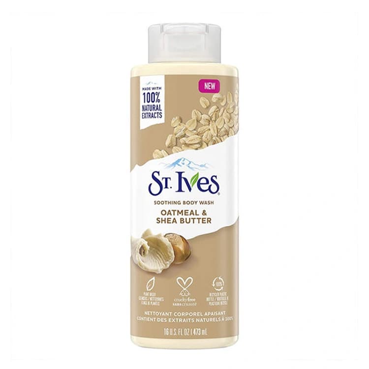 شامپو بدن St Ives مدل Oatmeal and Shea Butter حجم 473 میلی لیتر