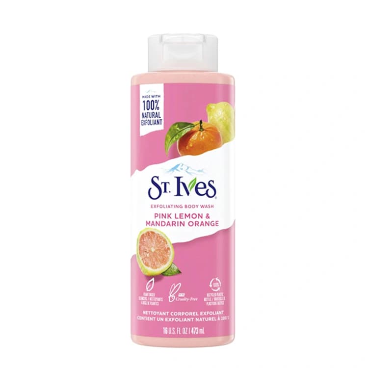 شامپو بدن St Ives مدل Pink Lemon and Mandarin Orange حجم 473 میلی لیتر