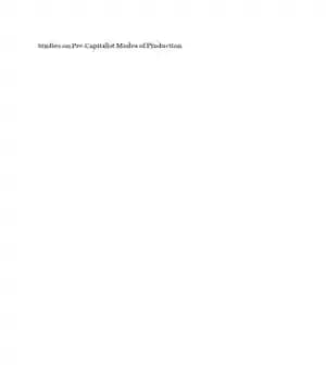 دانلود کتاب Studies on pre-capitalist modes of production – مطالعاتی در مورد شیوه های تولید ماقبل سرمایه داری