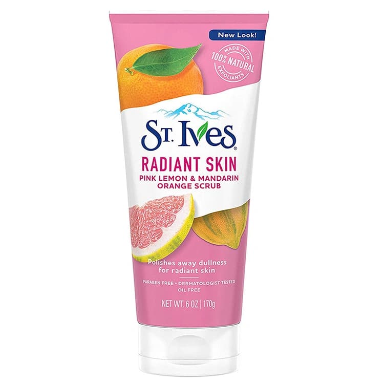 اسکراب و لایه بردار St Ives مدل Radiant Skin Pink Lemon and Mandarin Orange وزن 170 گرم