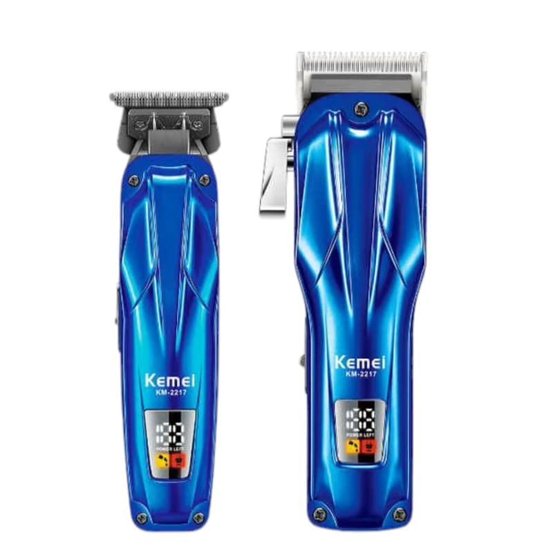 ست ماشین اصلاح کیمی مدل KM-2217 (دو قلو حجمزن و خطزن، 7200 دور/دقیقه، صفرزن)