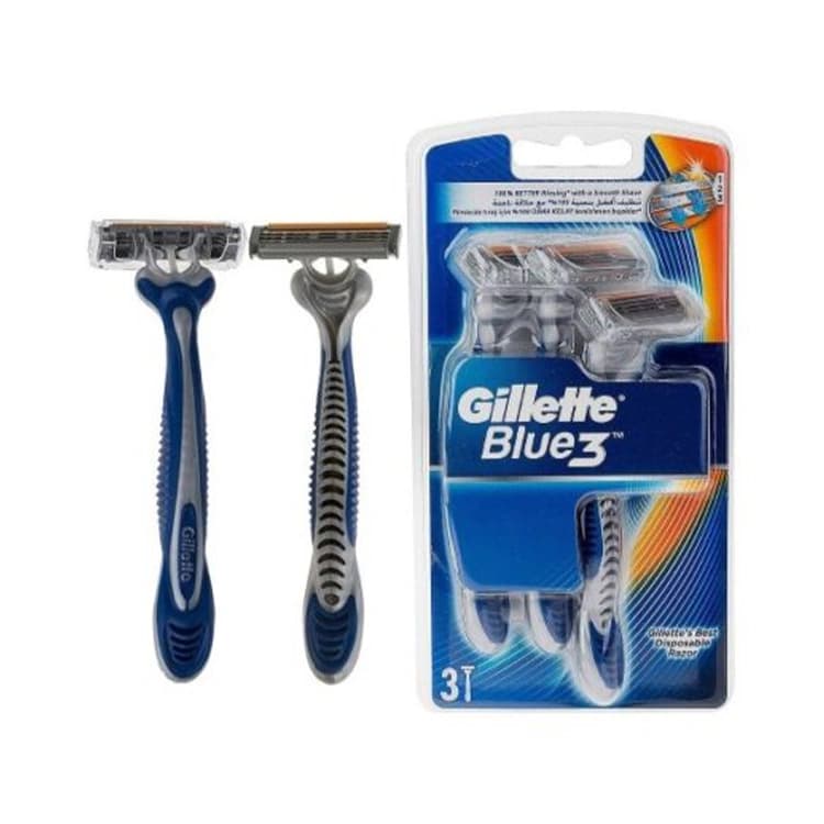 خود تراش Gillette مدل Blue 3 بسته سه عددی — تصویر ۳