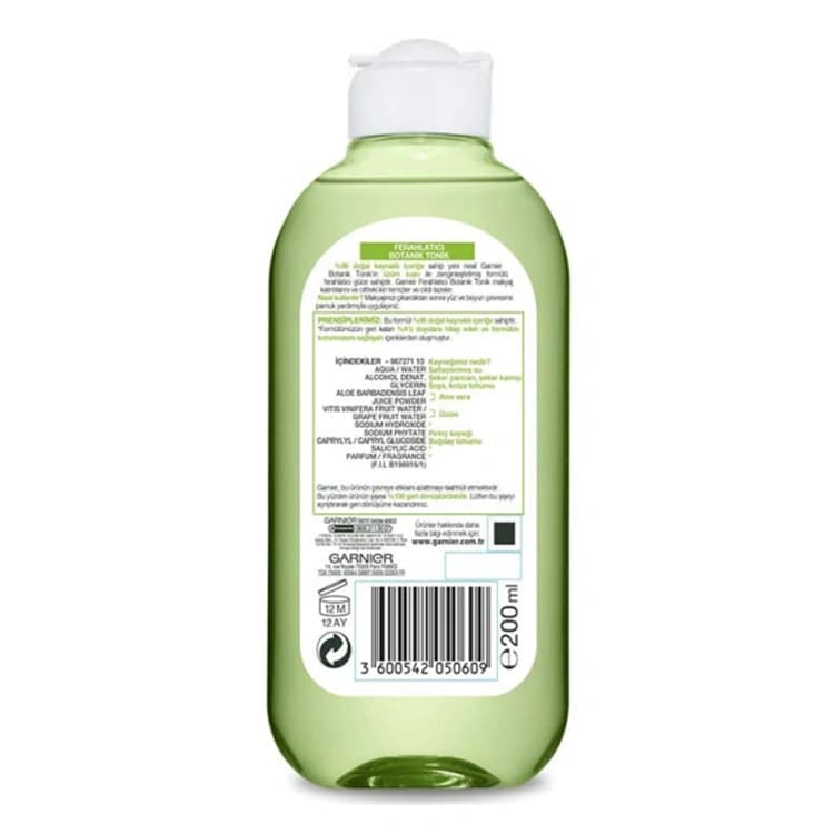 تونر Garnier مدل Grape حجم 200 میلی لیتر — تصویر ۳