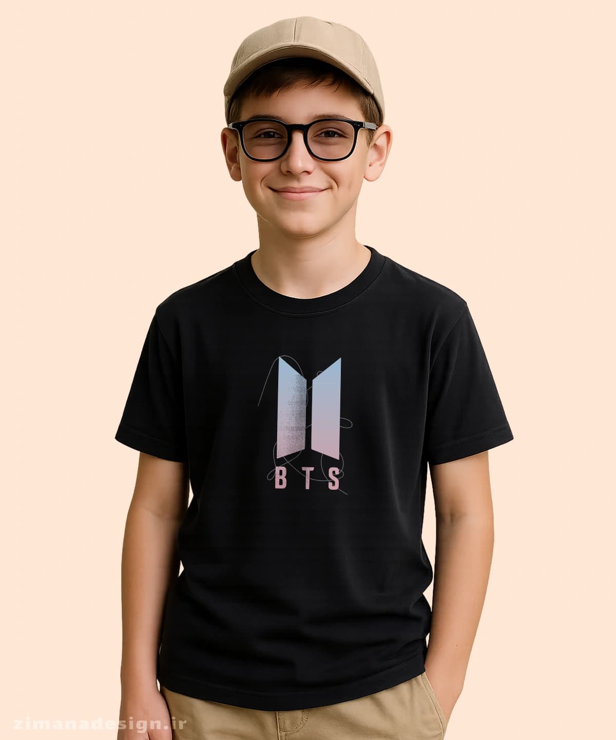 تیشرت بچگانه مدل گروه بی تی اس | BTS