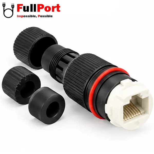 برل شبکه فلزی RJ45 کوپلر شیلدار دار CAT6 — تصویر ۳