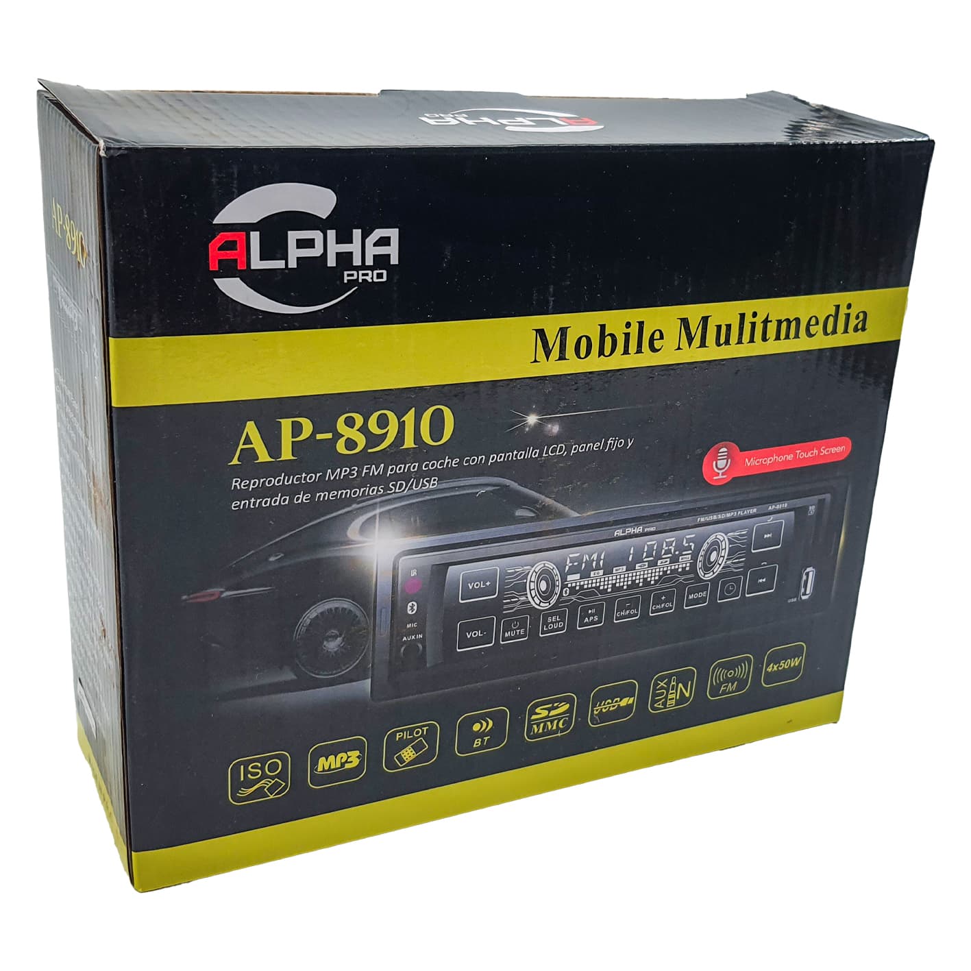 پخش کننده خودرو آلفا پرو مدل AP-8910 — تصویر ۳