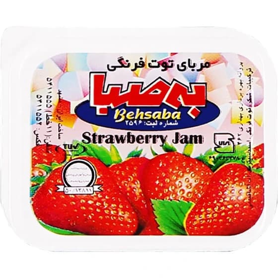 مربا توت فرنگی تک نفره 25 گرمی به صبا کاله کارتن 120 عددی Mermelada de Fresa Individual 25 g Besa Saba Kaleh – Caja de 120 unidades