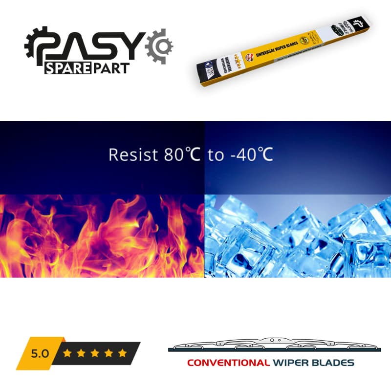 تیغه برف پاک‌کن پاسیکو مدل METAL WIPER مناسب برای تیبا 2 بسته 2 عددی — تصویر ۷