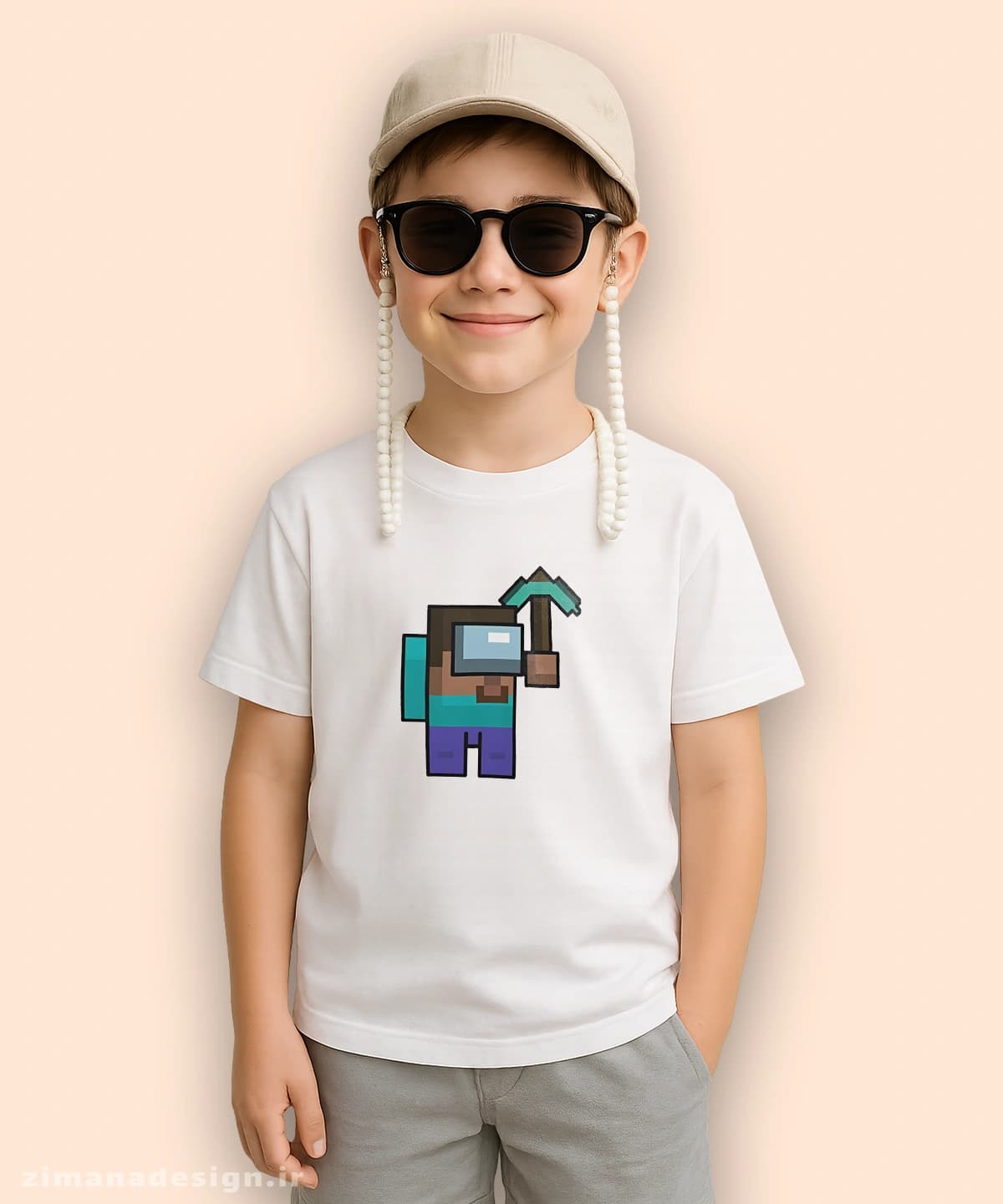 تیشرت بچگانه مدل ماینکرافت