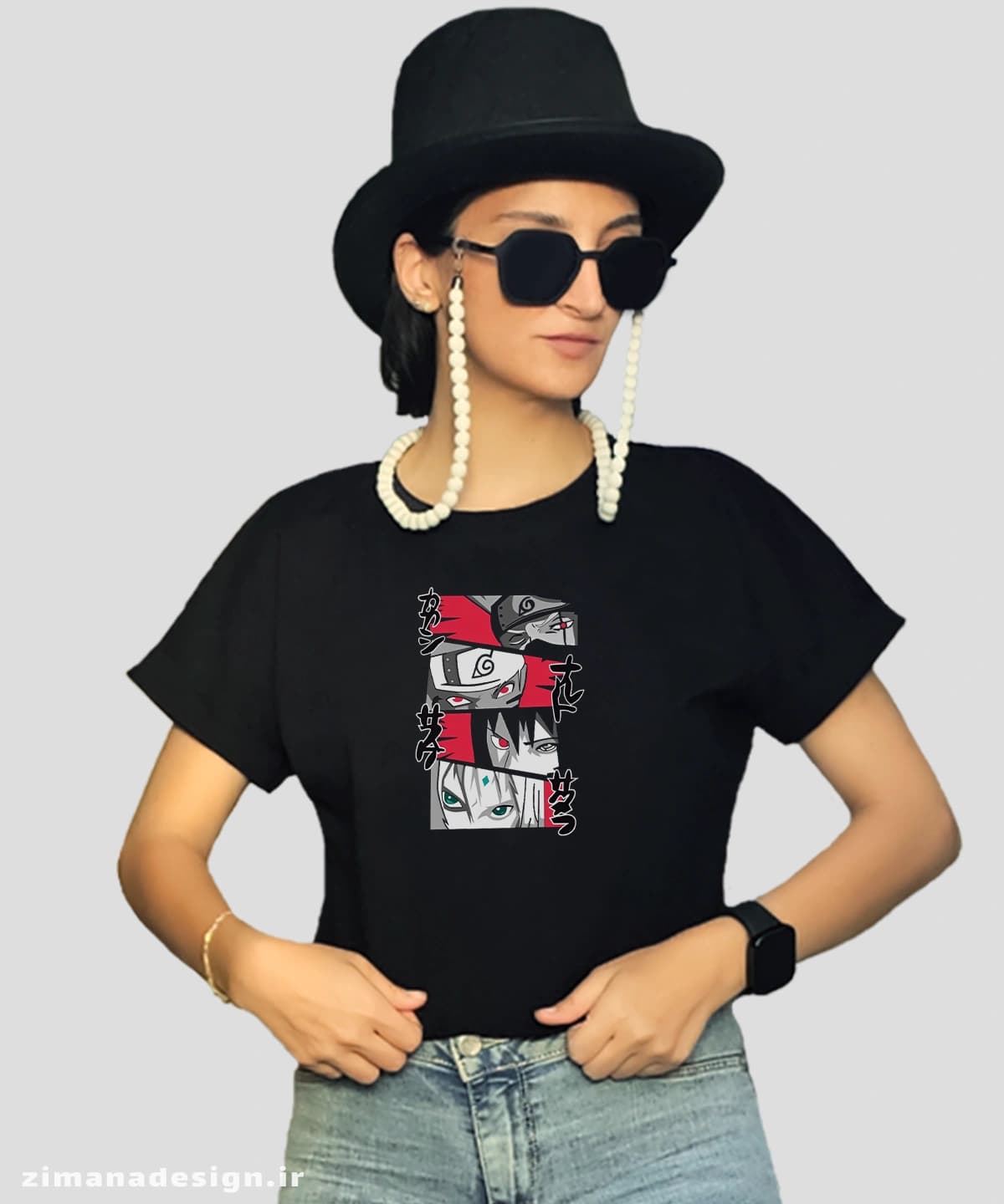 کراپ زنانه مدل ناروتو کد 120