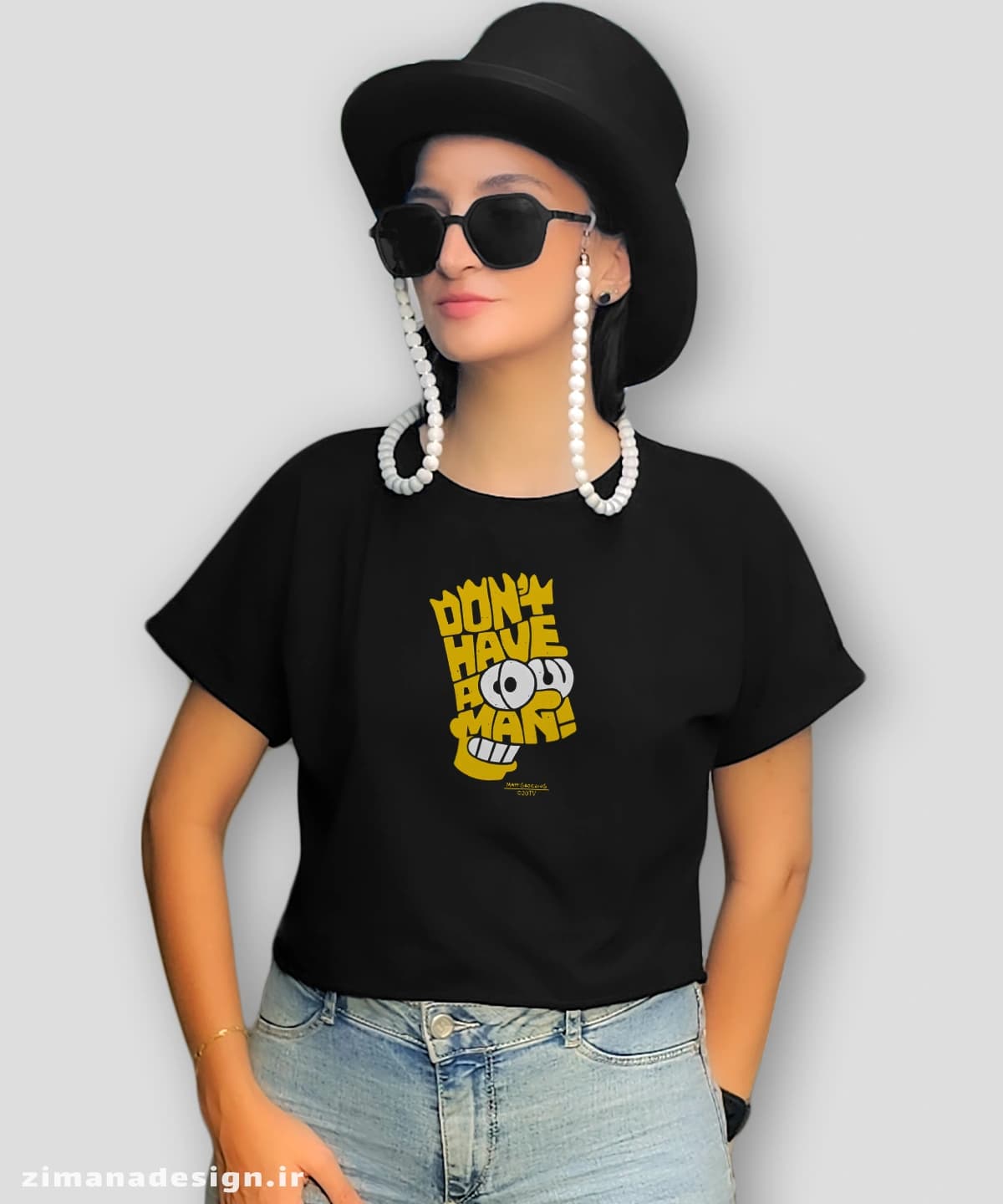 کراپ زنانه سیمپسون ها طرح Don’t Have a Cow Graphic Tee — تصویر ۲