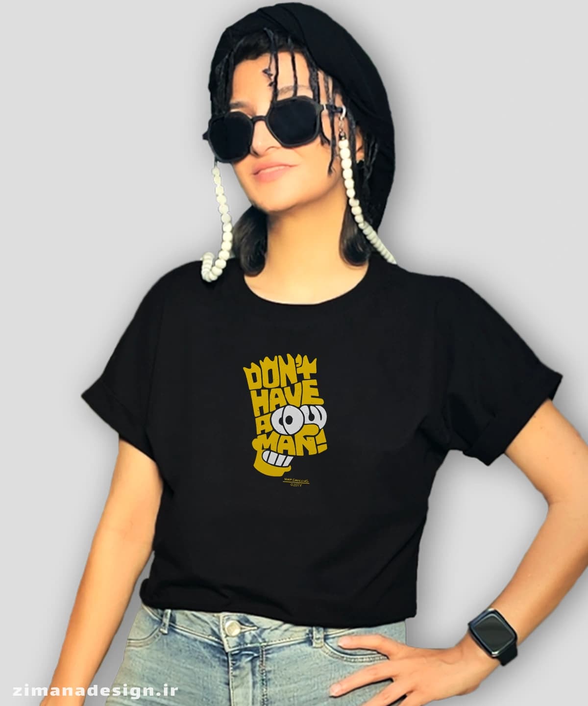 کراپ زنانه سیمپسون ها طرح Don’t Have a Cow Graphic Tee