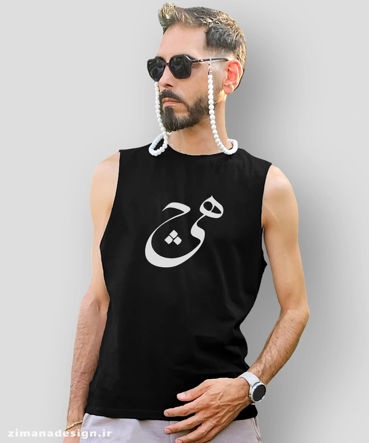 تاپ مردانه و زنانه تایپوگرافی طرح هیچ کد 828