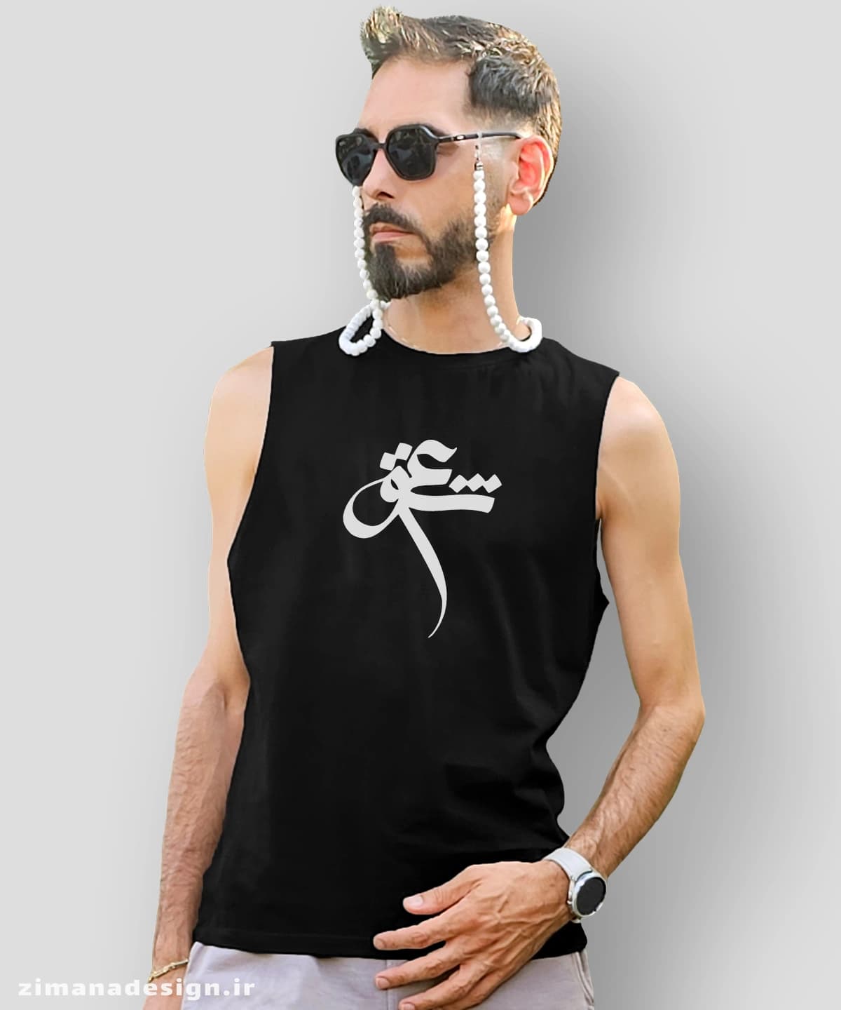 تاپ مردانه و زنانه تایپوگرافی طرح عشق کد 827 — تصویر ۲