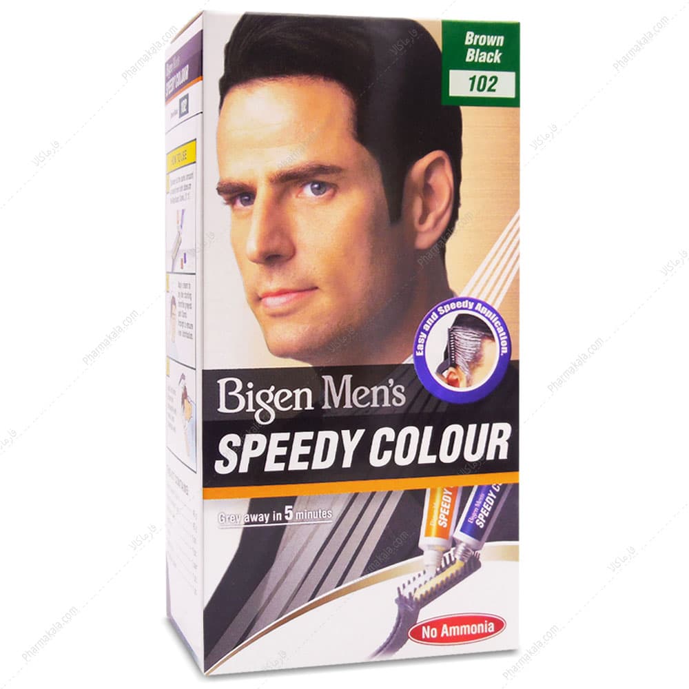 کیت رنگ موی سریع آقایان SPEEDY COLOUR 102 بیگن 40ml
