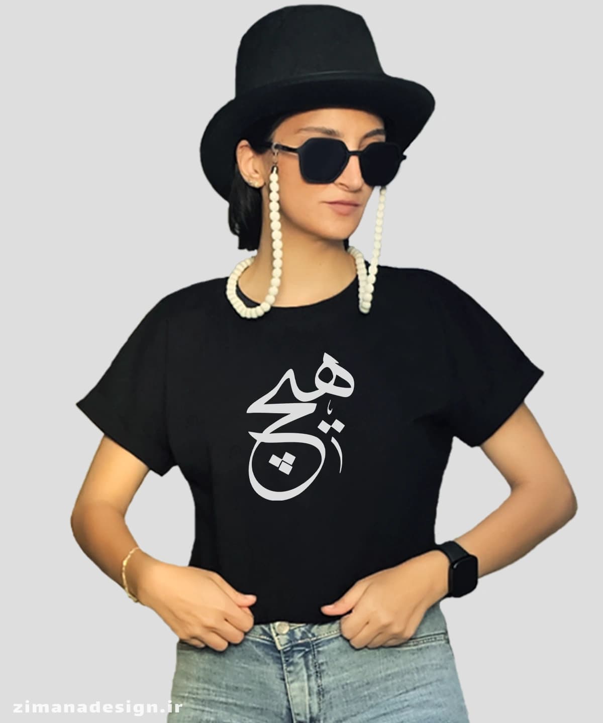 کراپ زنانه تایپوگرافی طرح هیچ کد 829 — تصویر ۳