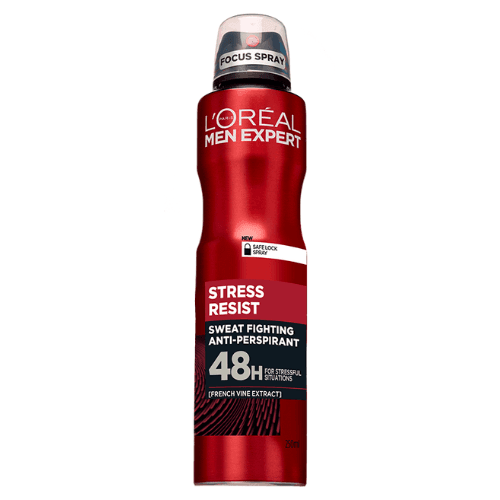اسپری ضد تعریق مردانه Stress Resist لورال Loreal حجم 250 میلی لیتر اصل