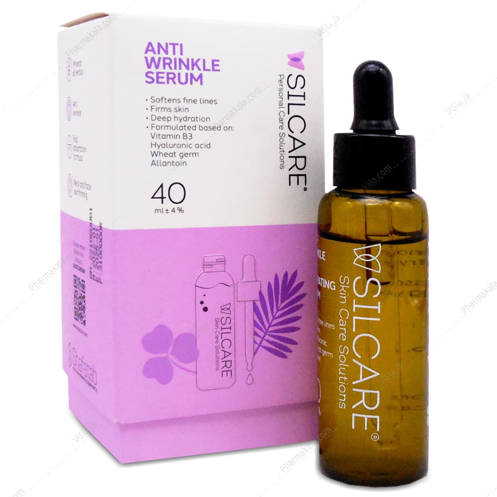 سرم ضدچروک و آبرسان صورت ANTI WRINKLE انواع پوست سیلکر 40ml