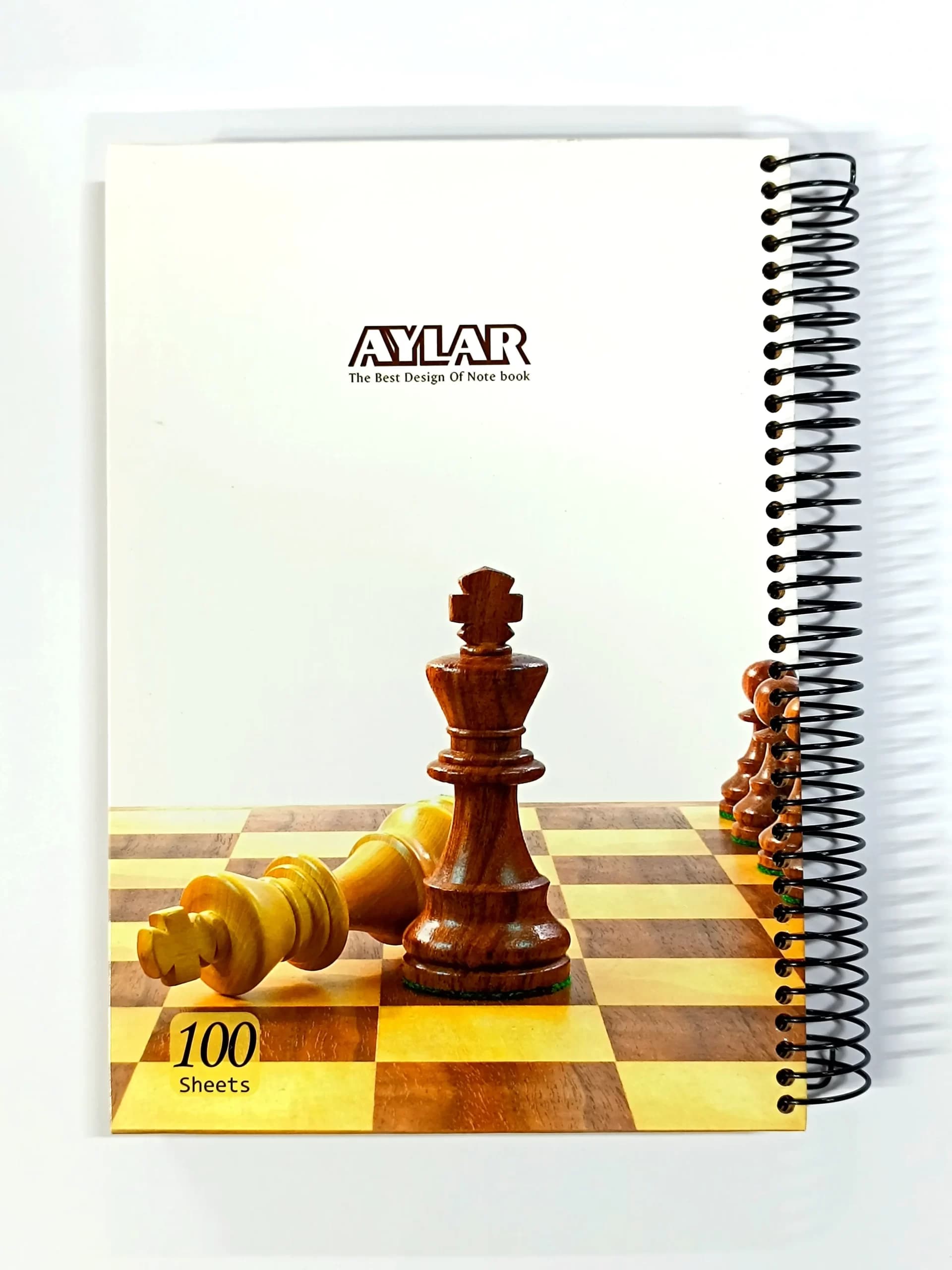آیلار-دفتر 100 برگ جلد سخت فنری کاغذ کرافت کد 39 — تصویر ۲