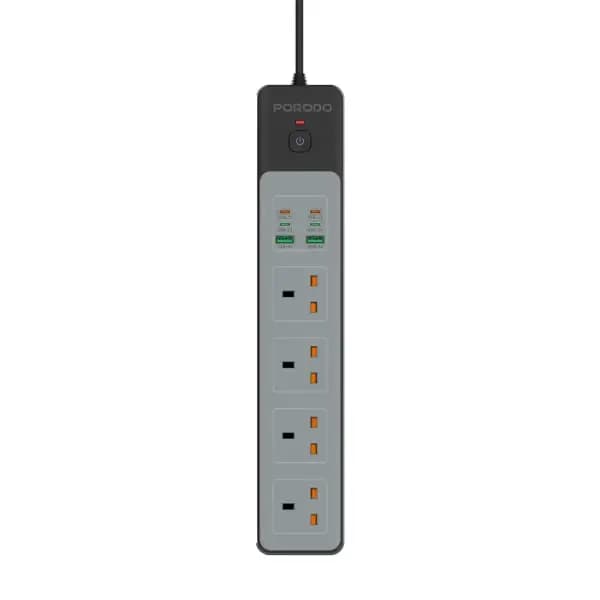 چندراهی برق پرودو مدل Porodo 4AC 65W 3000W Power Strip