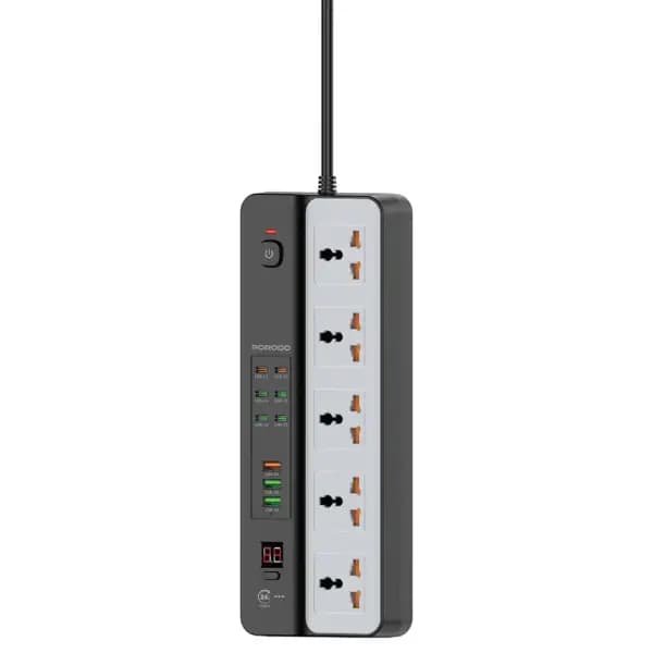 چندراهی برق 3000 وات پرودو مدل Porodo 5AC Universal Power Strip