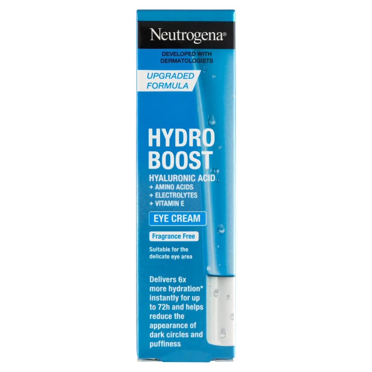 ژل کرم دور چشم نوتروژینا Neutrogena مدل هیدرو بوست Hydro Boost حجم 15 میل اصل | آبرسان و روشن کننده — تصویر ۴