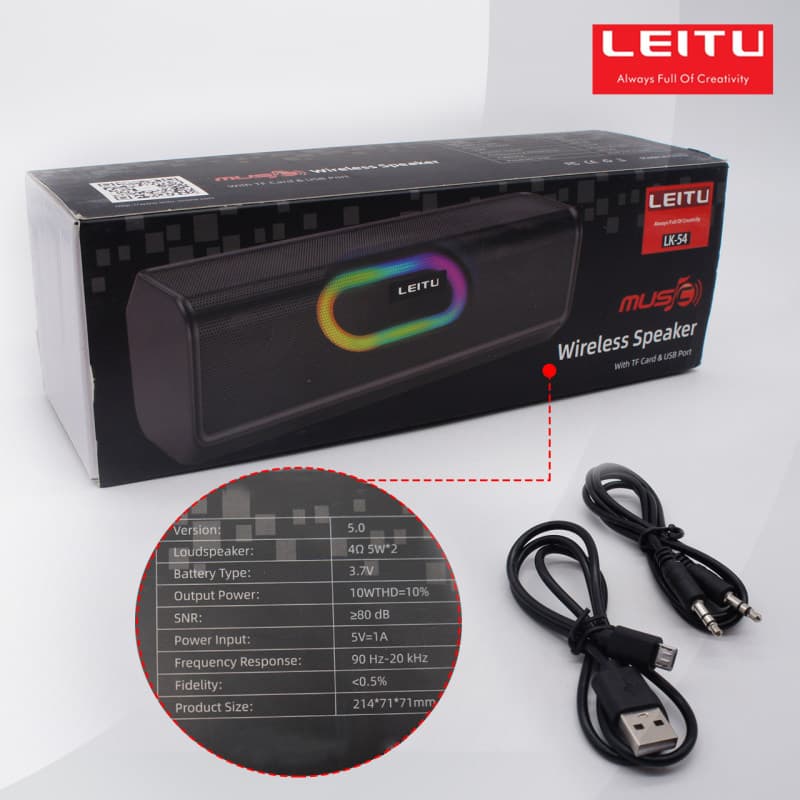 اسپیکر بلوتوثی قابل حمل لیتو مدل LK – 54 — تصویر ۵