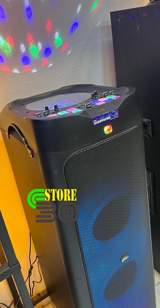 اسپیکر حرفه ای ویکر VKER | مدل پارتی باکس TSC 8B-C | با لیزر — تصویر ۳