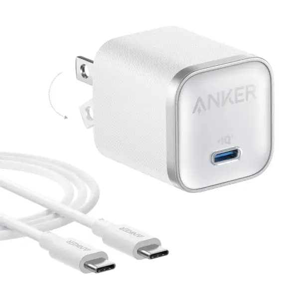 شارژر دیواری 45 وات با کابل USB-C به USB-C انکر مدل Anker Nano Charger A2692 — تصویر ۲