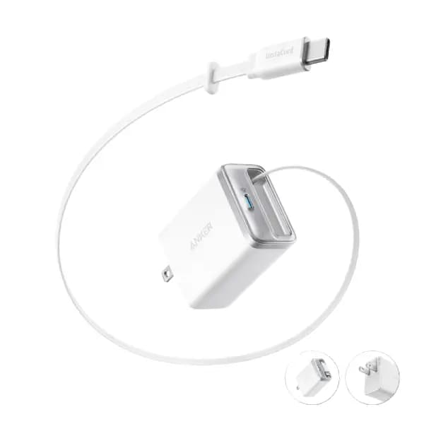 شارژر دیواری 35 وات با کابل USB-C جمع‌شونده انکر مدل Anker Nano Charger A2658 — تصویر ۲
