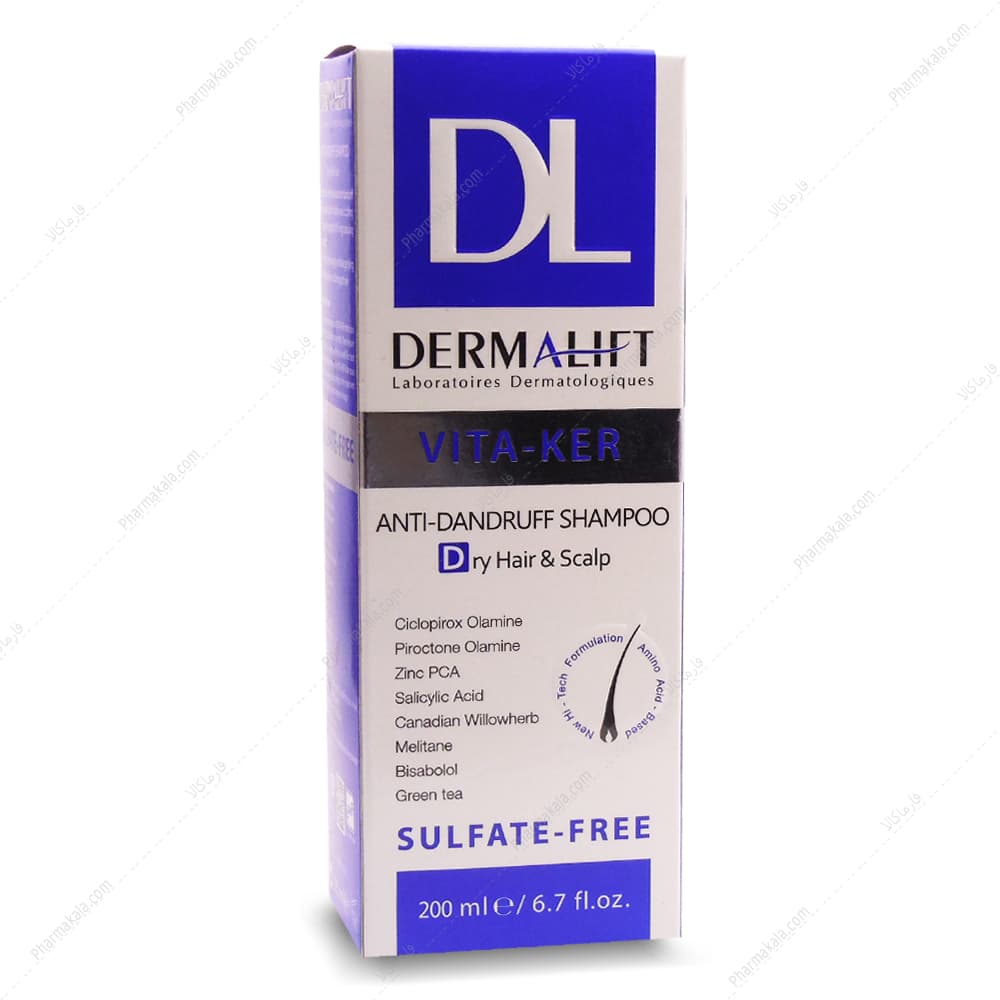 شامپو ضد شوره ویتاکر موی خشک درمالیفت 200ml