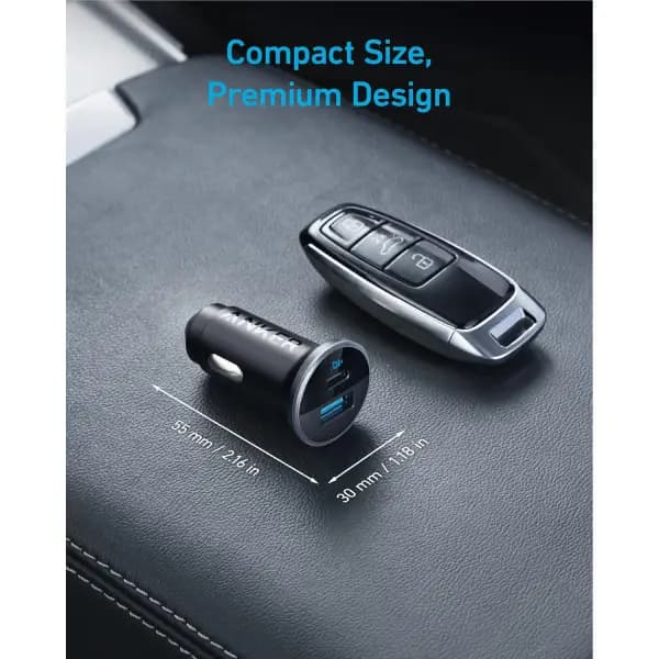 شارژر فندکی 52.5 وات انکر مدل Anker 323 Car Charger 52.5W — تصویر ۴
