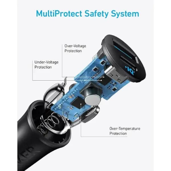 شارژر فندکی 30 وات انکر مدل Anker PowerDrive Car Charger A2741 — تصویر ۳