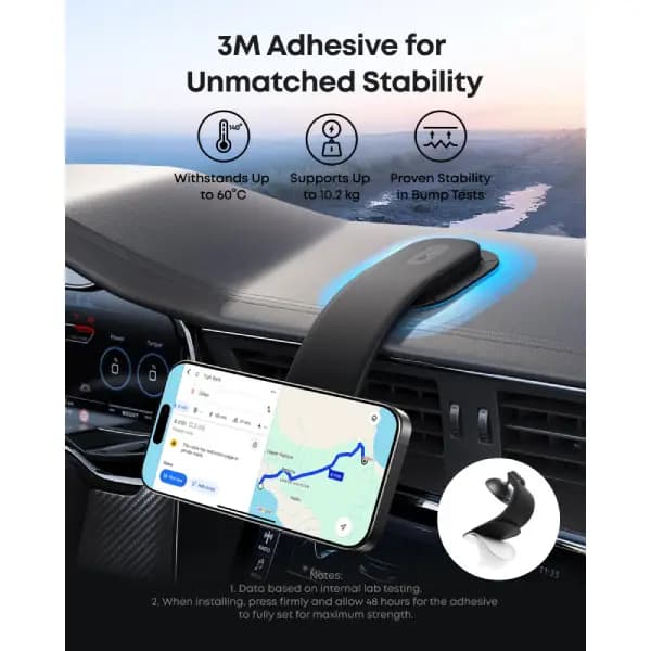 هولدر و شارژر بیسیم مغناطیسی خودرو انکر مدل Anker Nano Wireless Car Charger A2216 — تصویر ۶